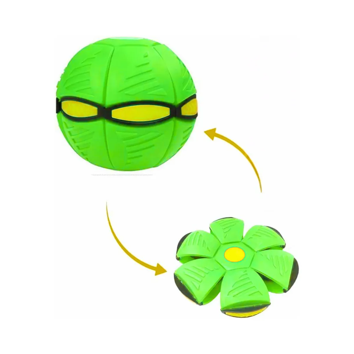 GENERICO - Pelota mágica frisbee soccer para niños y mascotas Cverde