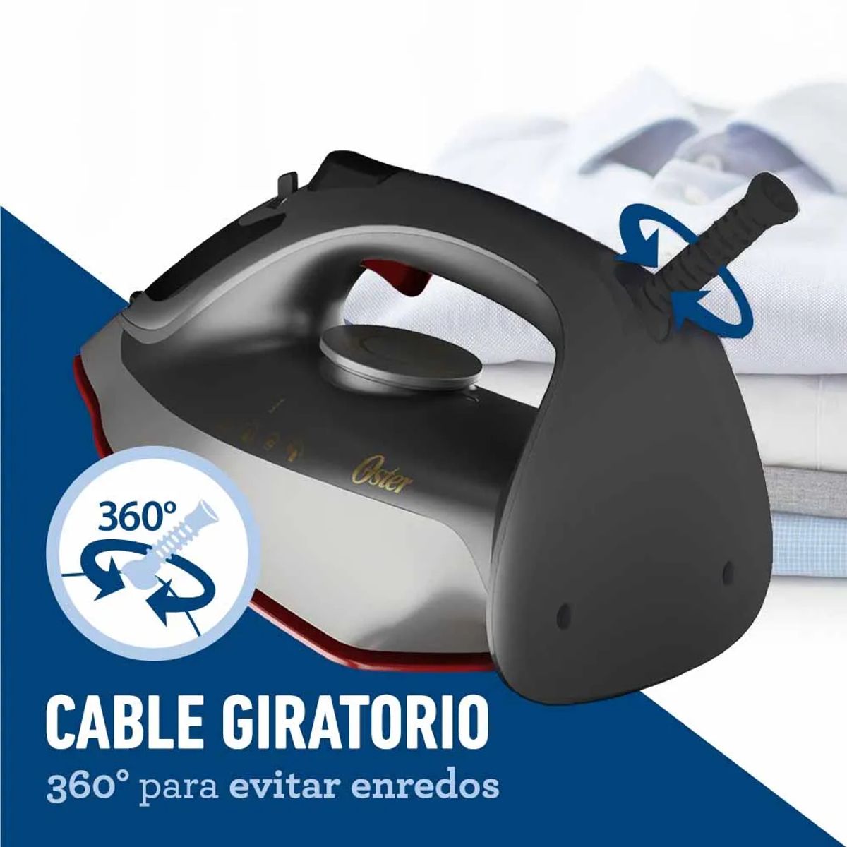 OSTER - Plancha de vapor Oster® con tecnología aerocerámica GCSTAC6953