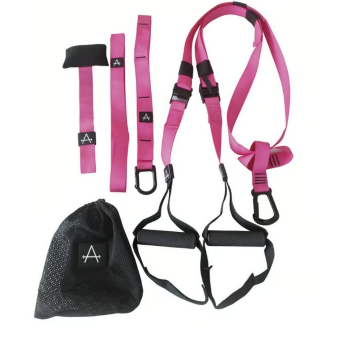 GENERICO - Profesional TRX Bandas de Suspension Funcional ROSADO