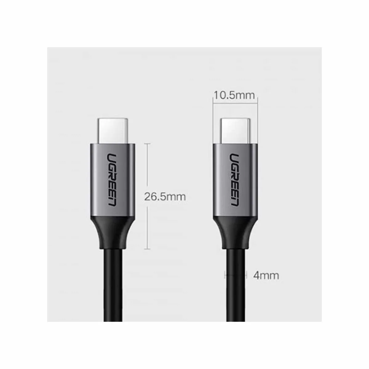 Cable Ugreen USB-C 32 Plating Aluminum Shell de 1.5M US161 50751, marca UGREEN - Foto 2