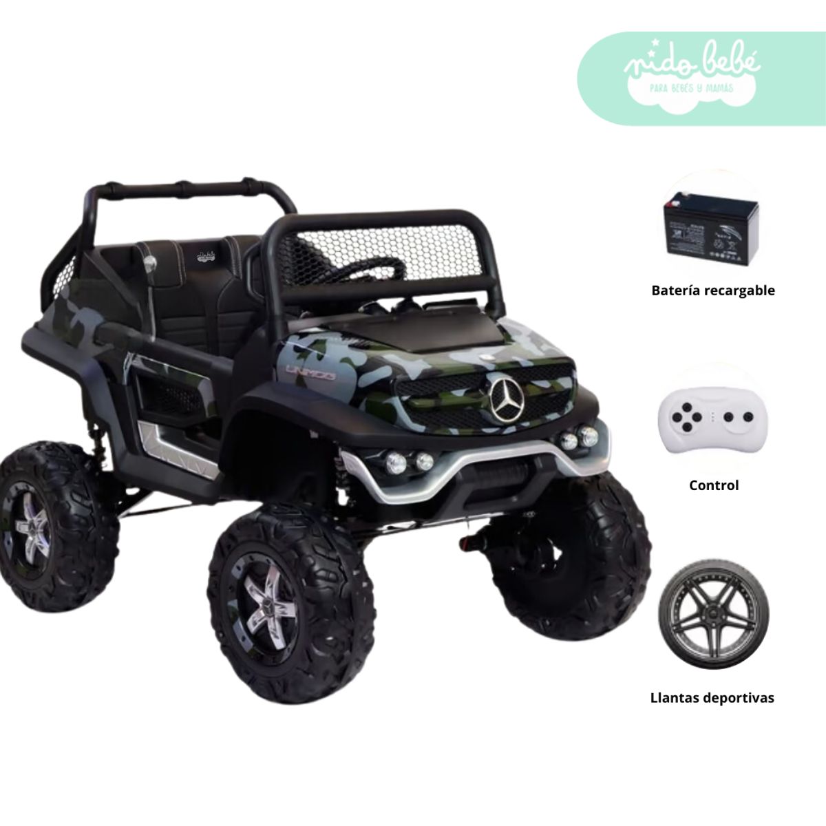 GENERICO - Carro a Batería 4x4 Mercedes Ranger