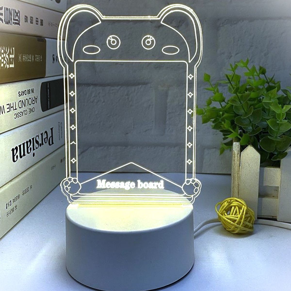 GENERICO - LAMPARA 3D TABLERO DE MENSAJES - PARA PILAS Y CABLE USB - KOALA