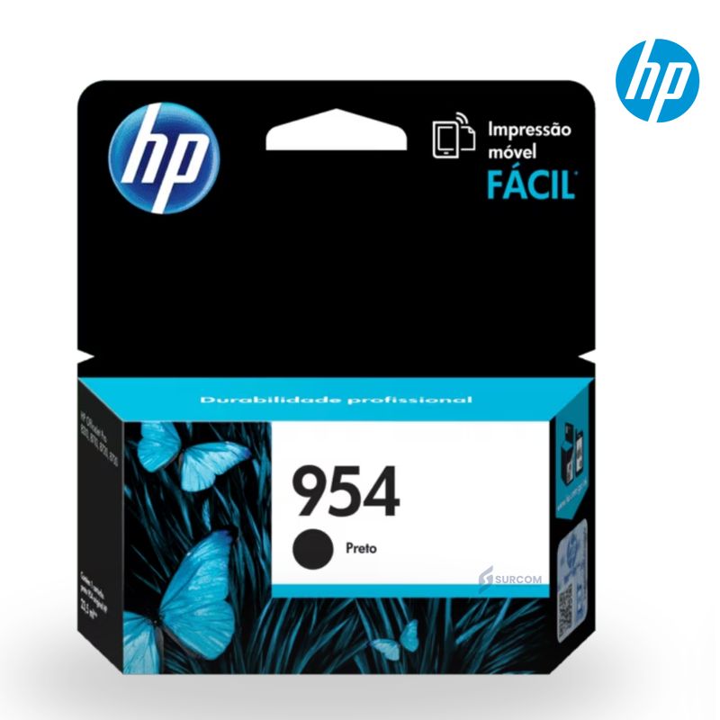 HP - Cartucho De Tinta Original 954 Black L0S59AL Para OfficeJet Pro 7740