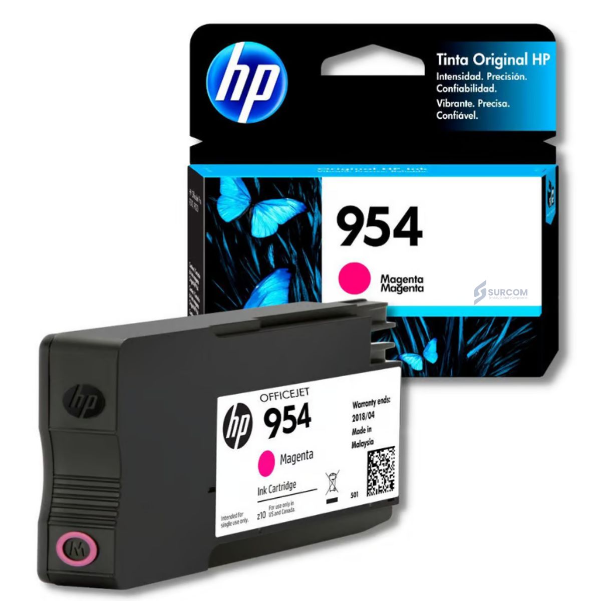 HP - Cartucho de Tinta HP 954 Magenta L0S53AL Original