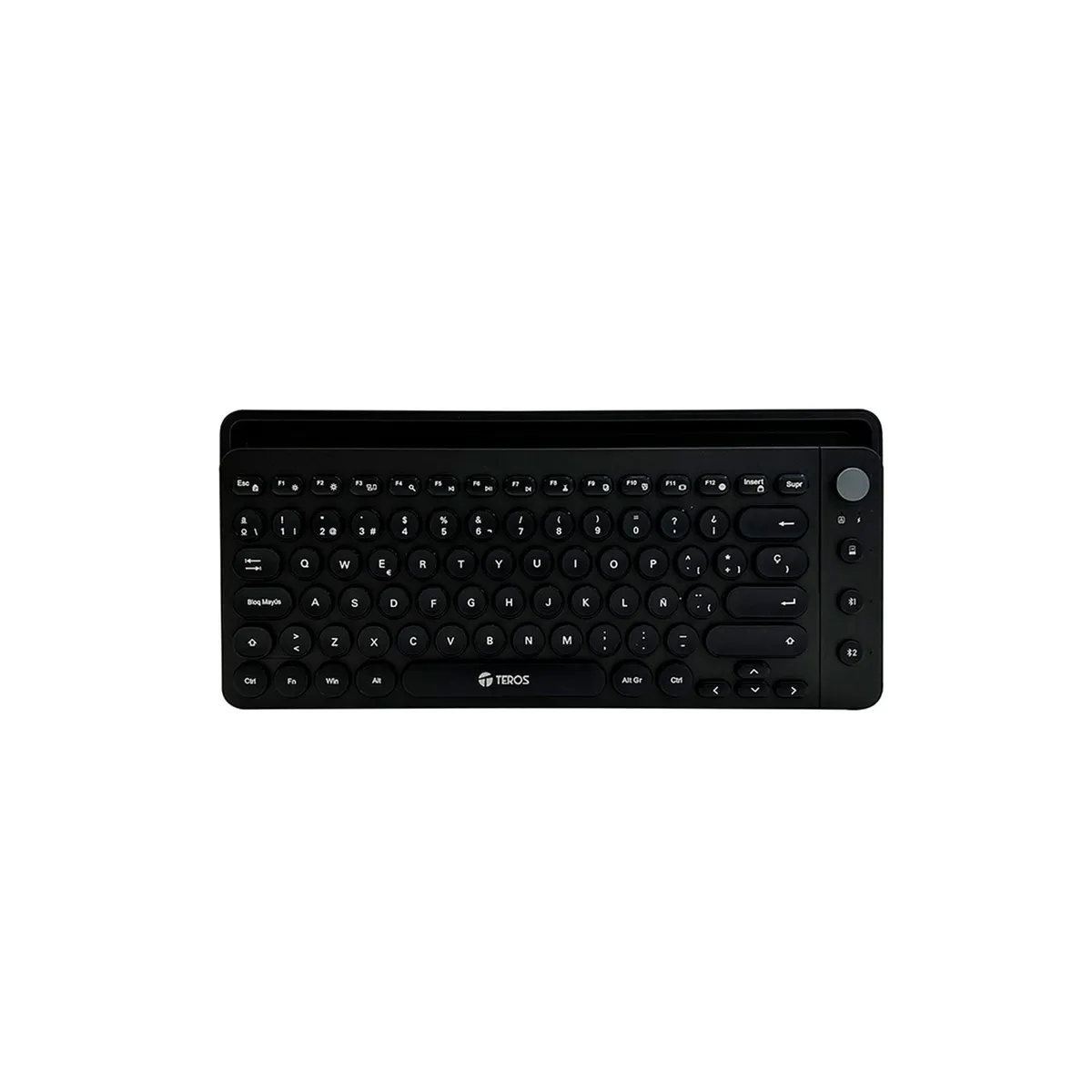 TEROS - Teclado Teros Te-4064N Black Wireless & Bluetooth 80 Teclas