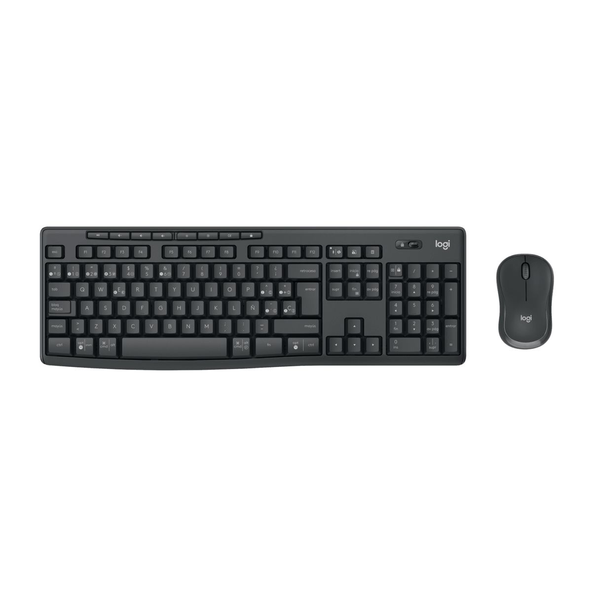 LOGITECH - Kit Teclado Y Mouse Logitech Mk370 Inalámbrico Bluetooth Esp Negro