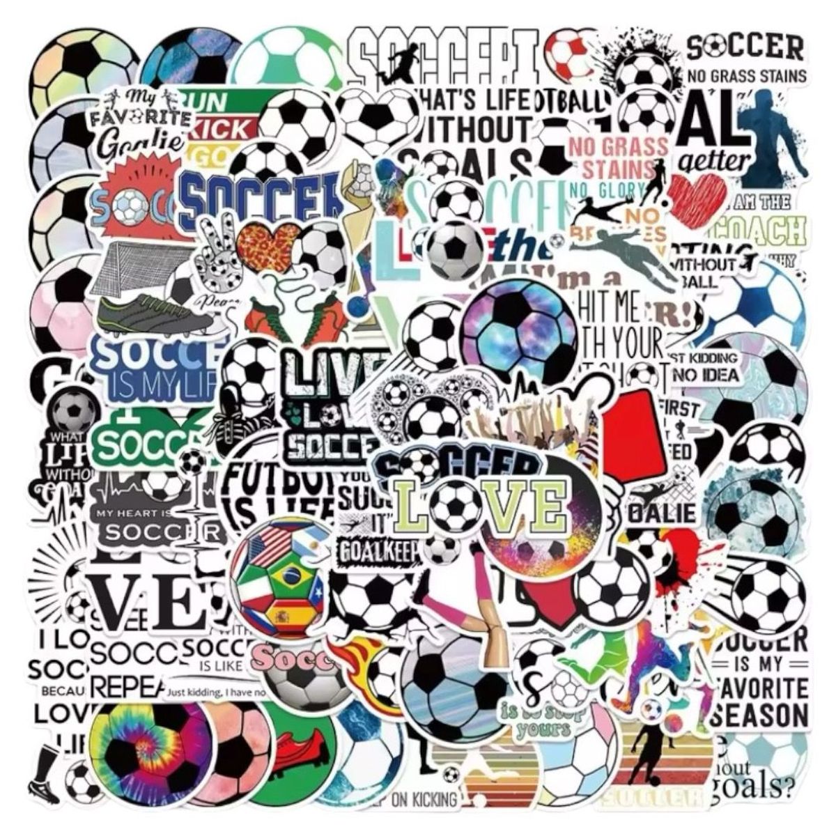 GENERICO - pack 50 stickers futbol