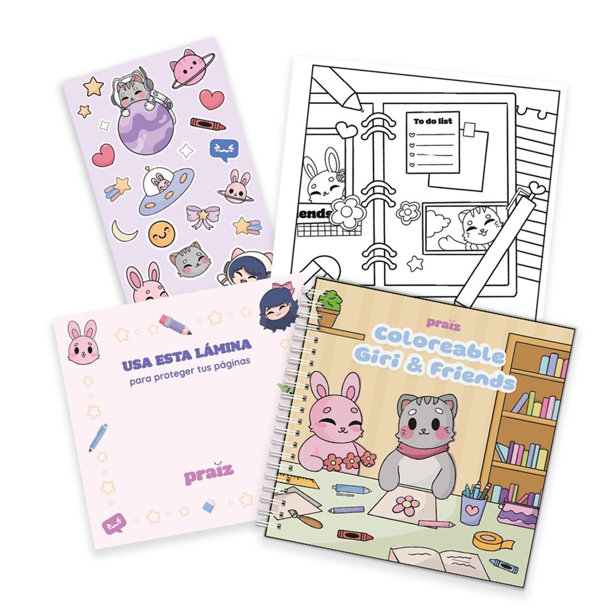 GENERICO - LIBRO PARA COLOREAR GIRI & FRIENDS