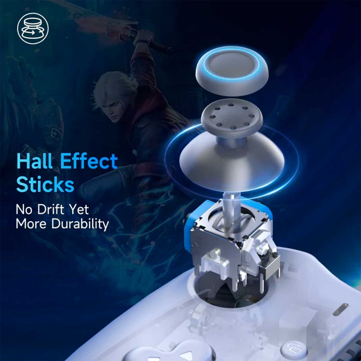 GENERICO - Gamepad Easysmx M15 Mobile Gaming Controller White Tipo-C B Mecanicos