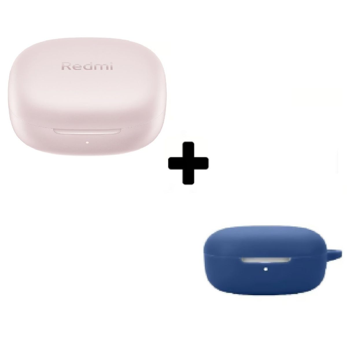 XIAOMI - Xiaomi Redmi Buds 6 Play Rosado + Funda de Silicona Azul