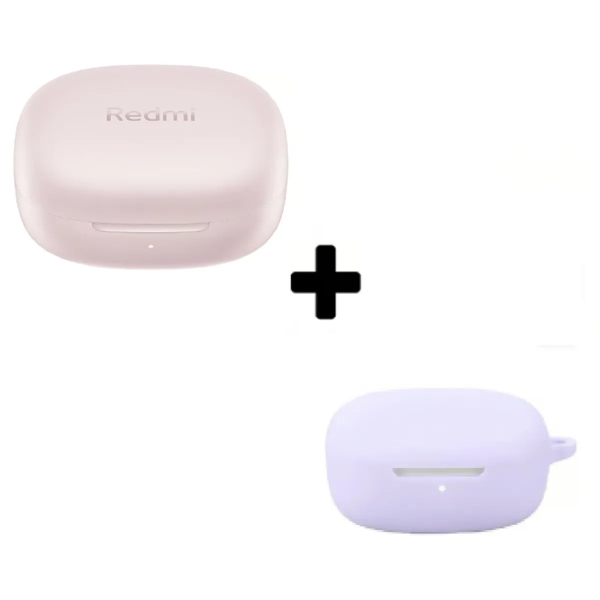 XIAOMI - Xiaomi Redmi Buds 6 Play Rosado + Funda de Silicona Lila