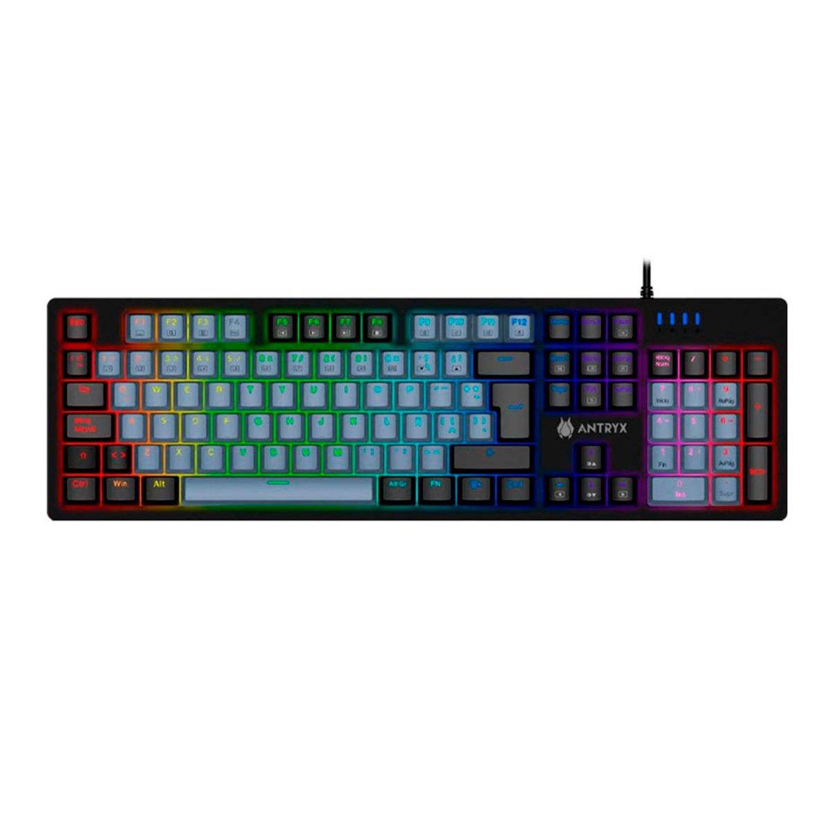 ANTRYX - TECLADO MECANICO ANTRYX MK860L NEGRO BLUE SWITCH PN AMK-CS860LKGBL-SP