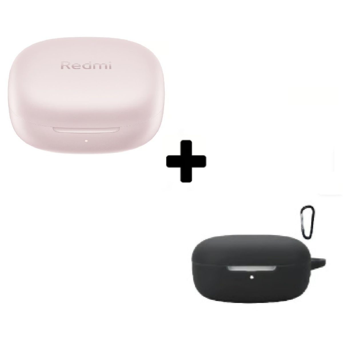 XIAOMI - Xiaomi Redmi Buds 6 Play Rosado + Funda de Silicona Negro