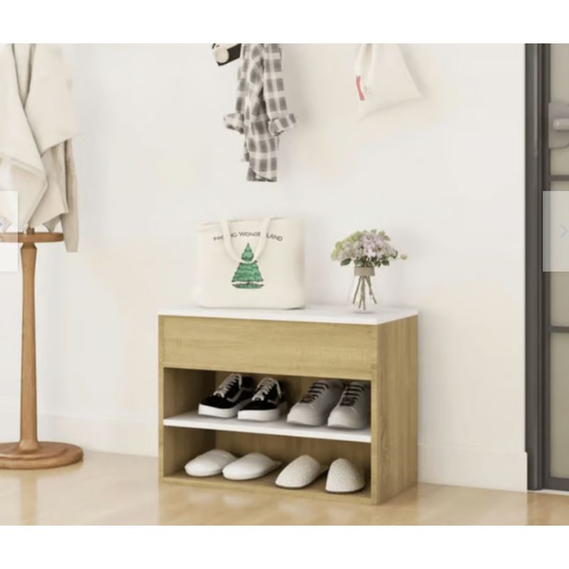 NACION MUEBLES - ZAPATERA BAUL BEIGE CLASICA