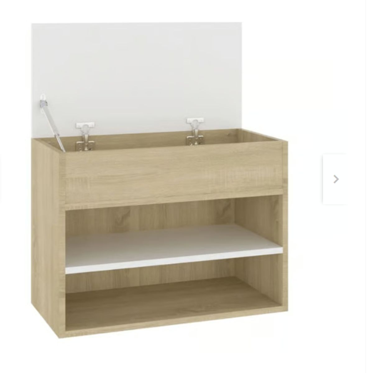 NACION MUEBLES - ZAPATERA BAUL BEIGE CLASICA