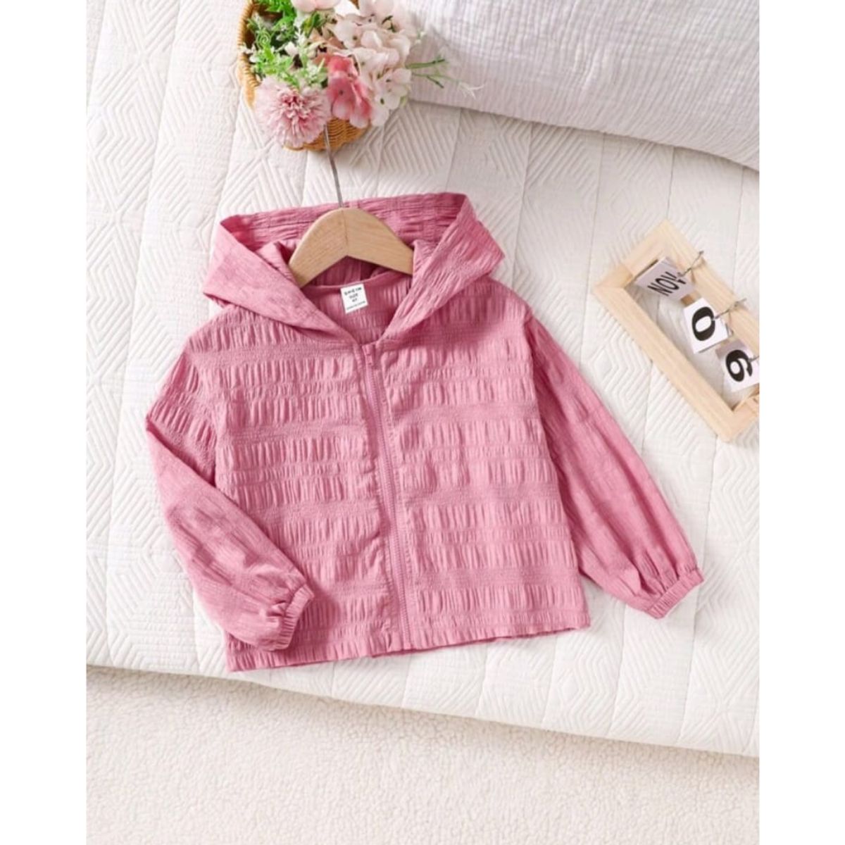 GENERICO - Chaqueta de sudadera suelta de color liso casua