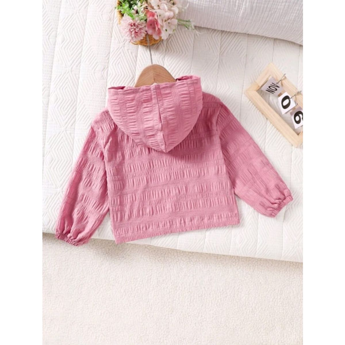 GENERICO - Chaqueta de sudadera suelta de color liso casua