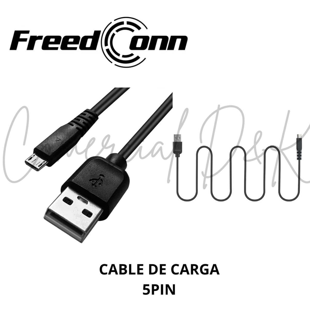 FREEDCONN - CABLE CARGADOR 5PIN- FREEDCONN TCOM VB  TCOM SC  TMAX PRO
