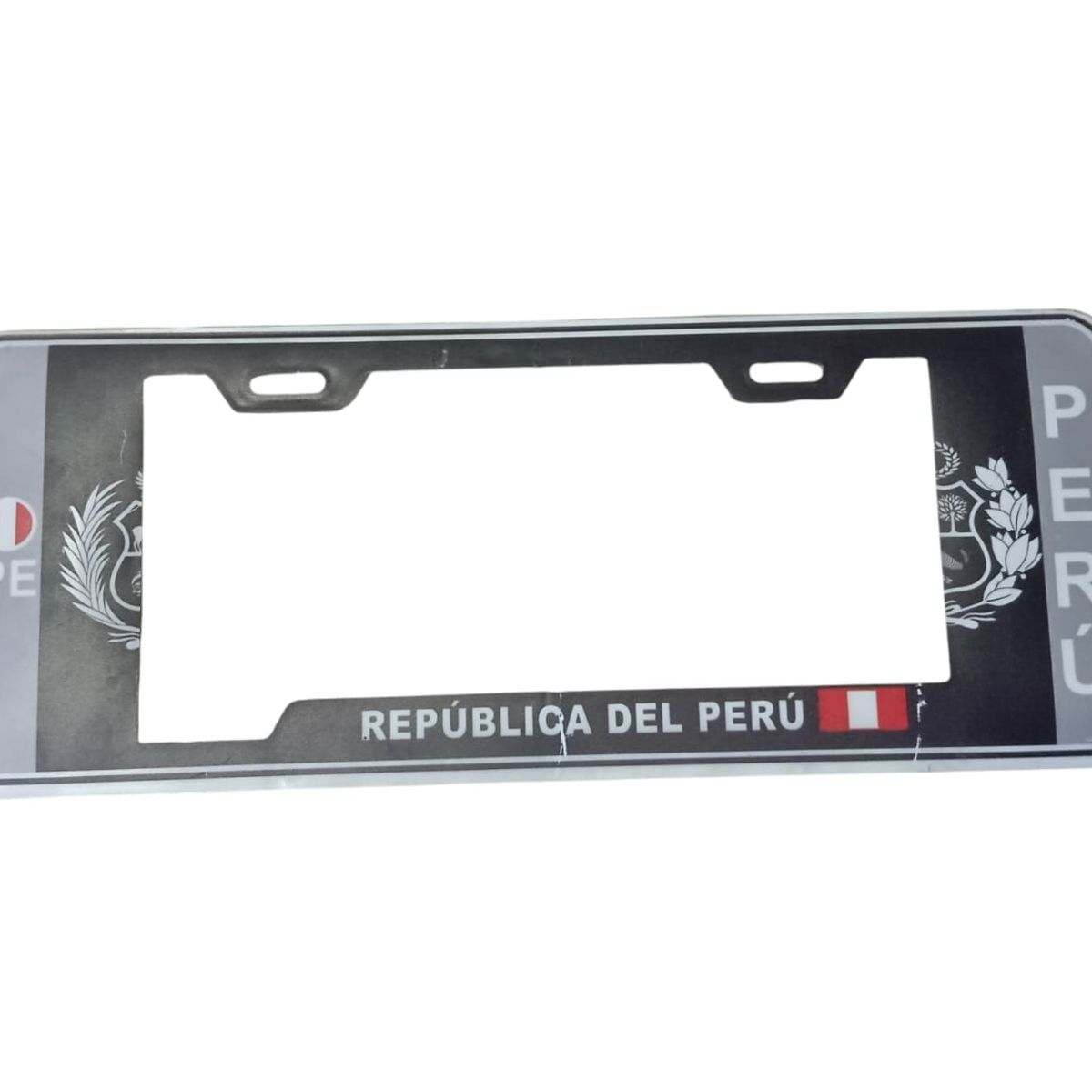 GENERICO - Porta Placa Modelo Europeo Con Diseño Peruano