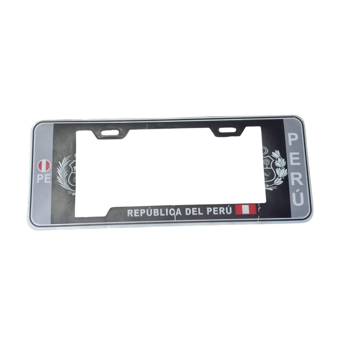 GENERICO - Porta Placa Modelo Europeo Con Diseño Peruano