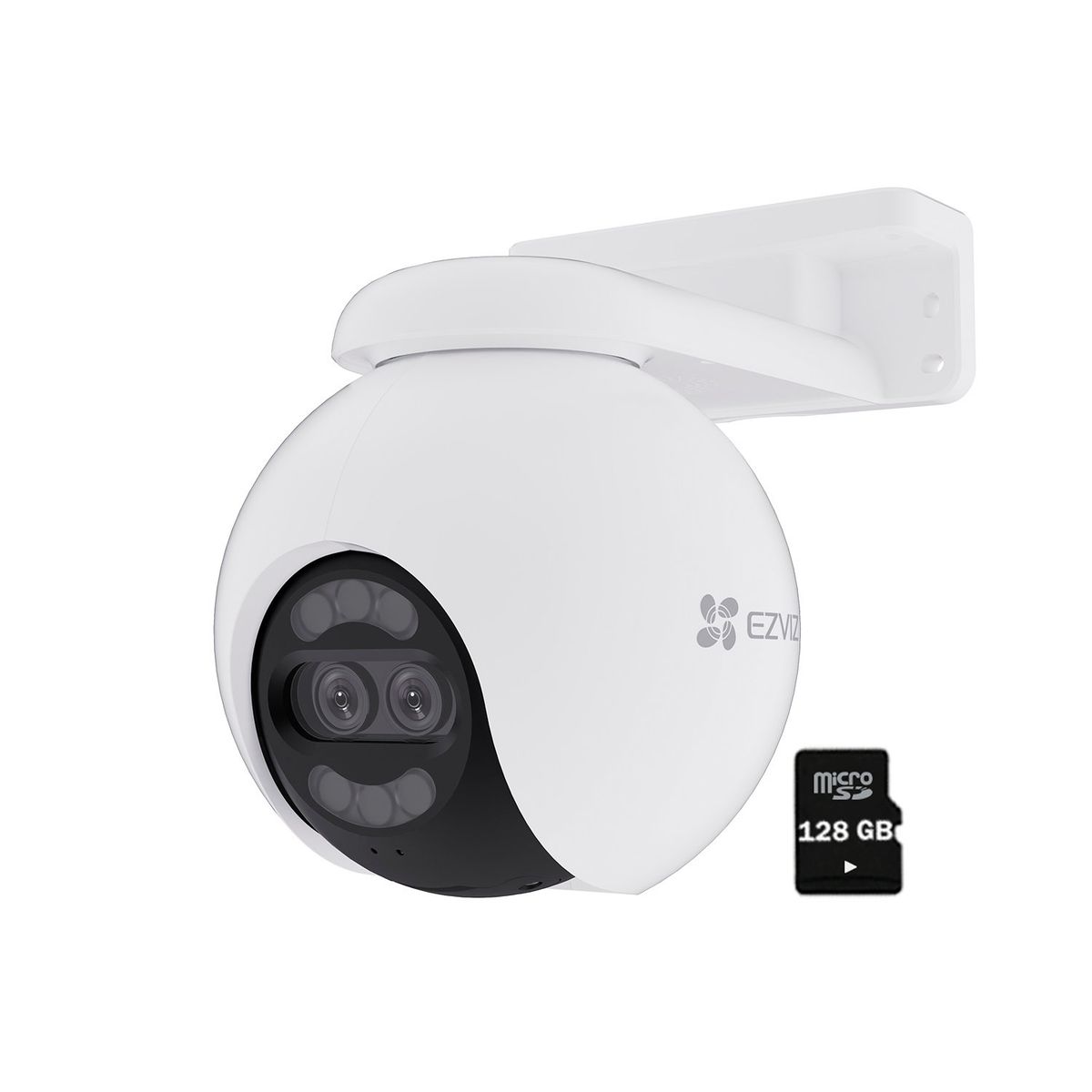 EZVIZ - Cámara Wifi Smart Ezviz H80X Dual 4K + 2MP Lente Exterior + SD 128GB