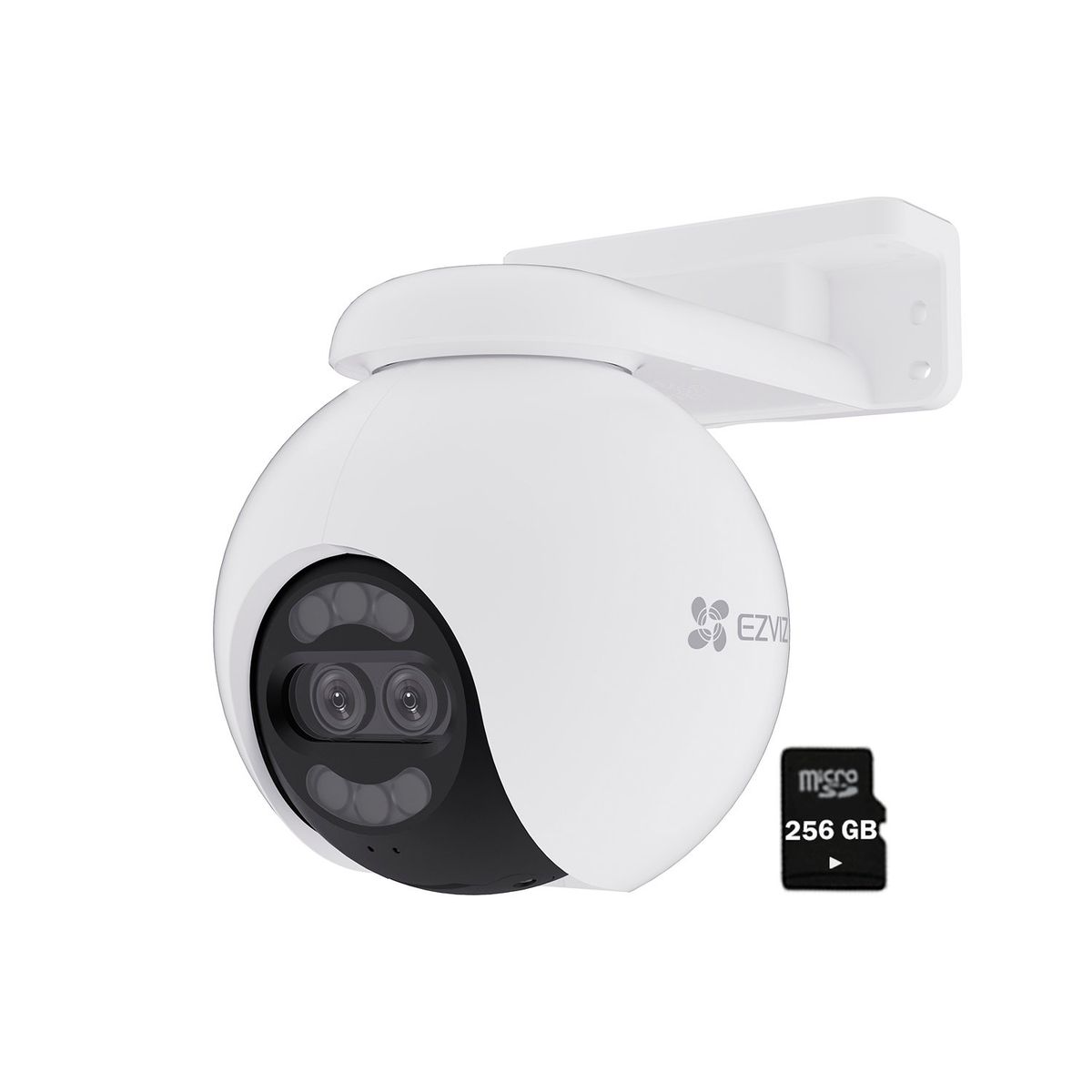 EZVIZ - Cámara Wifi Smart Ezviz H80X Dual 4K + 2MP Lente Exterior + SD 256GB
