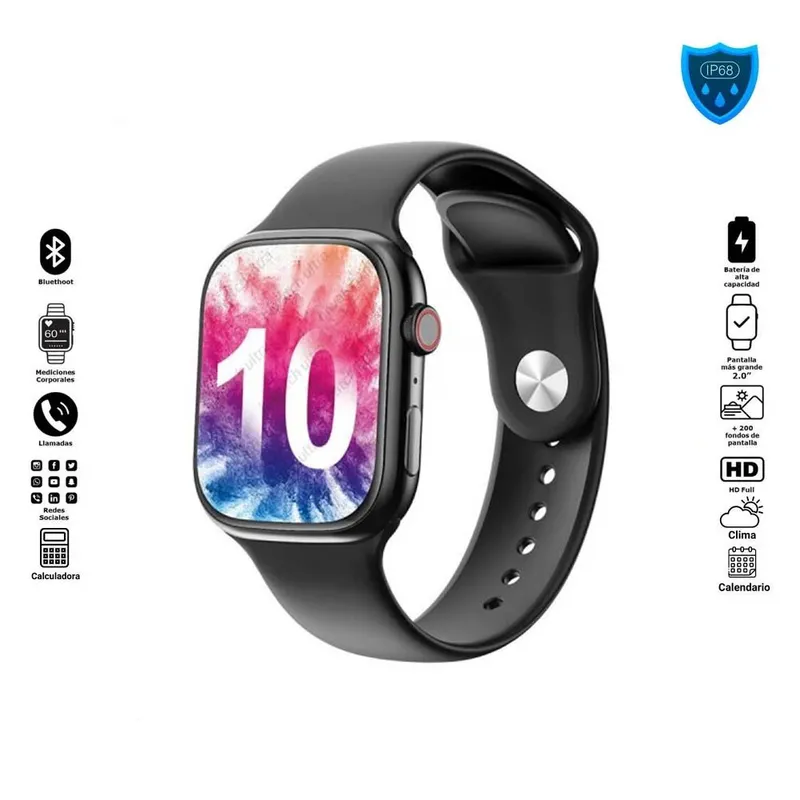 GENERICO - Smartwatch T900 Pro Serie 10 Black