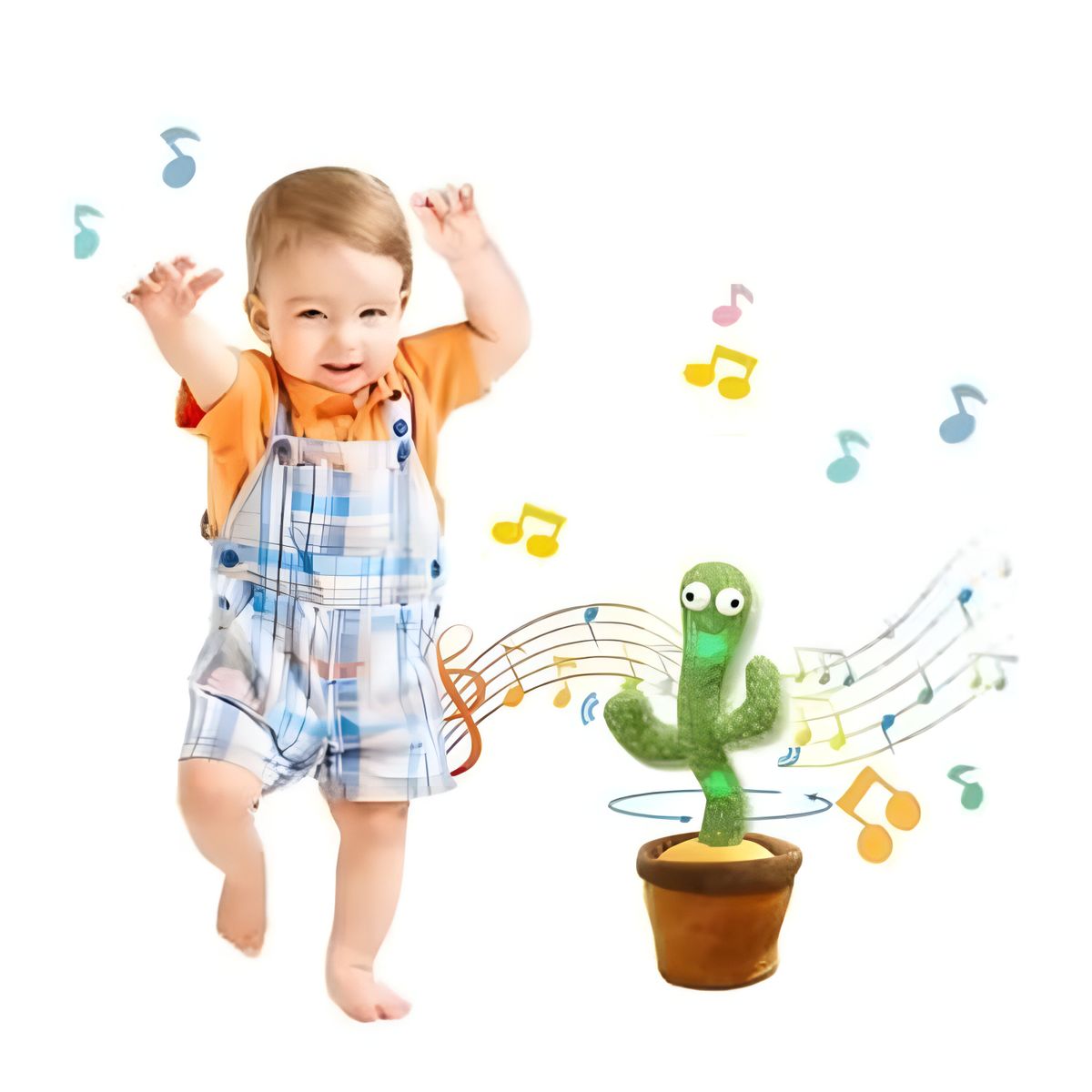 GENERICO - Juguete Cactus Bailarín Musical Imita Con Ropa