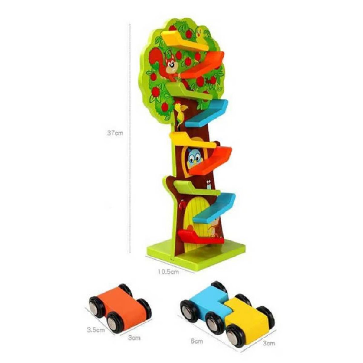 GENERICO - Pista De Carreras 9 Niveles Con Diseño De Árbol