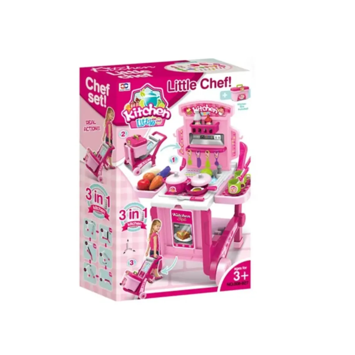 GENERICO - Juguete Cocina Portatil Juego de Chef para Niñas Navidad