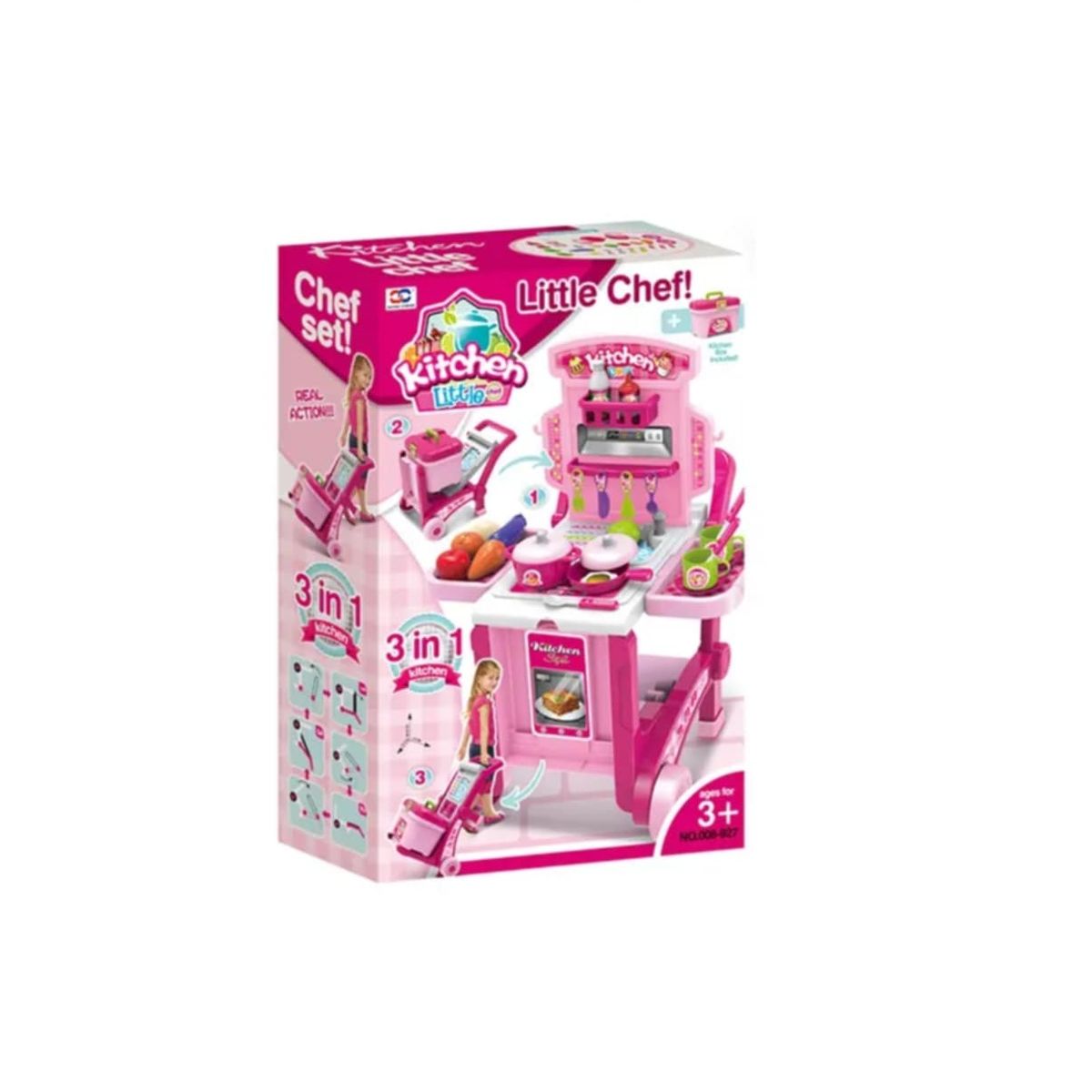 GENERICO - Juguete Cocina Portatil Juego de Chef para Niñas Navidad