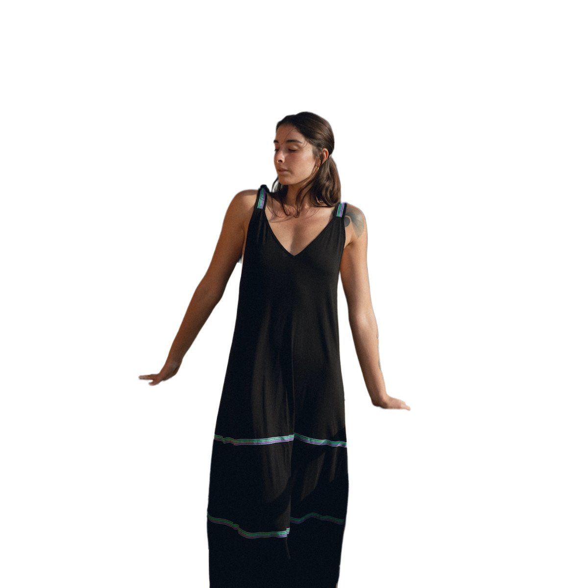 PERMUTA - SALIDA DE PLAYA LARGO MAIA NEGRO MUJER PERMUTA