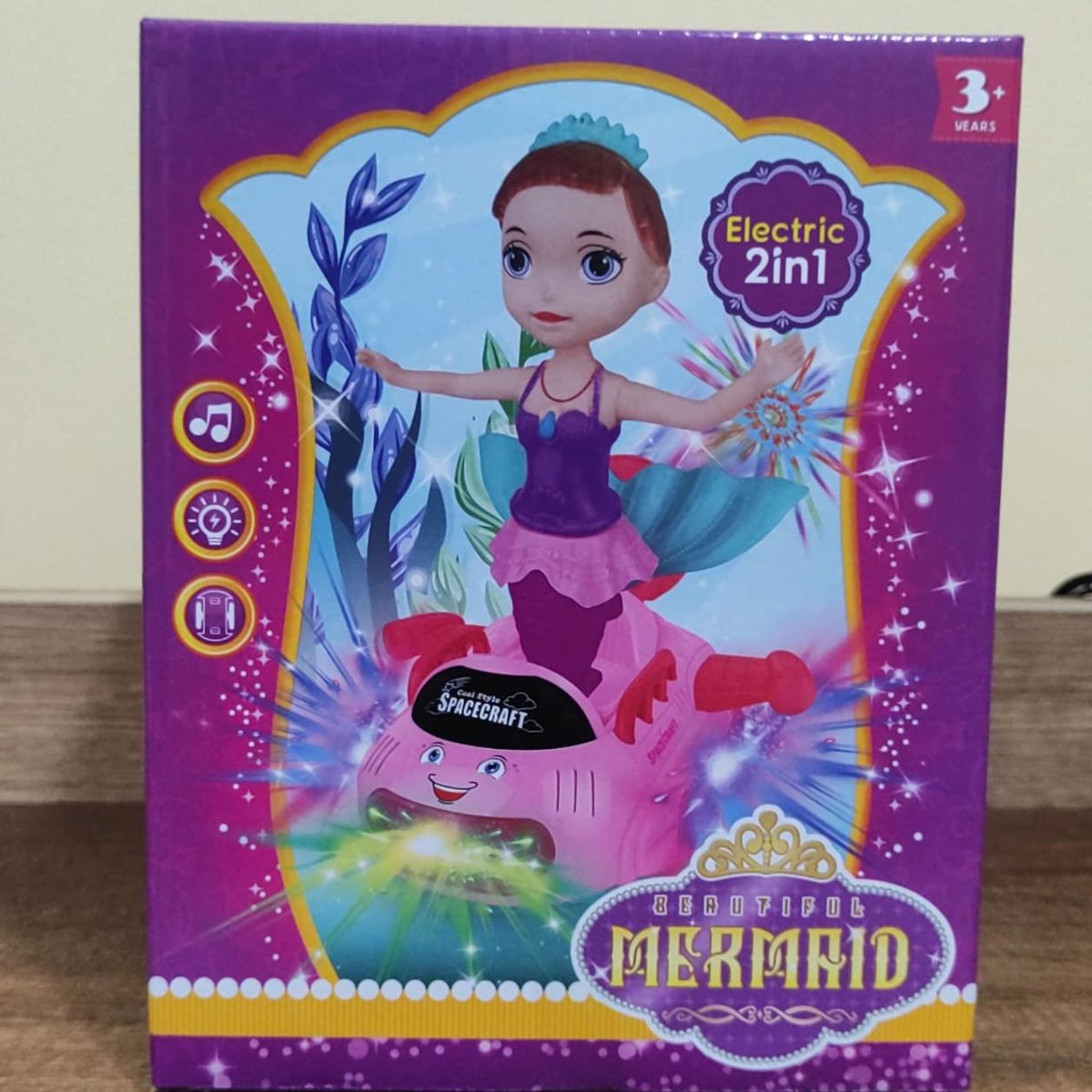 GENERICO - SIRENITA MUÑECA MUSICAL Y CON LUCES