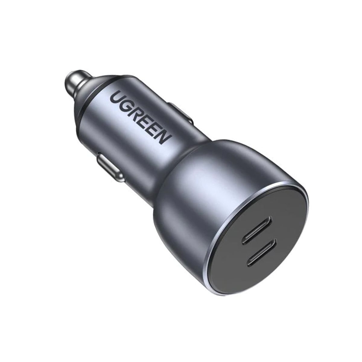 UGREEN - Cargador PREMIUM Coche 40W USB-C Dual Carga Rapida Samsung iPhone