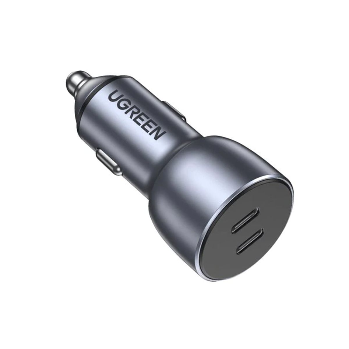 UGREEN - Cargador PREMIUM Coche 40W USB-C Dual Carga Rapida Samsung iPhone