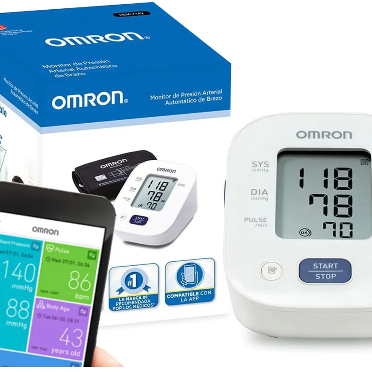 OMRON - Tensiómetro de Brazo OMRON HEM-7142LA