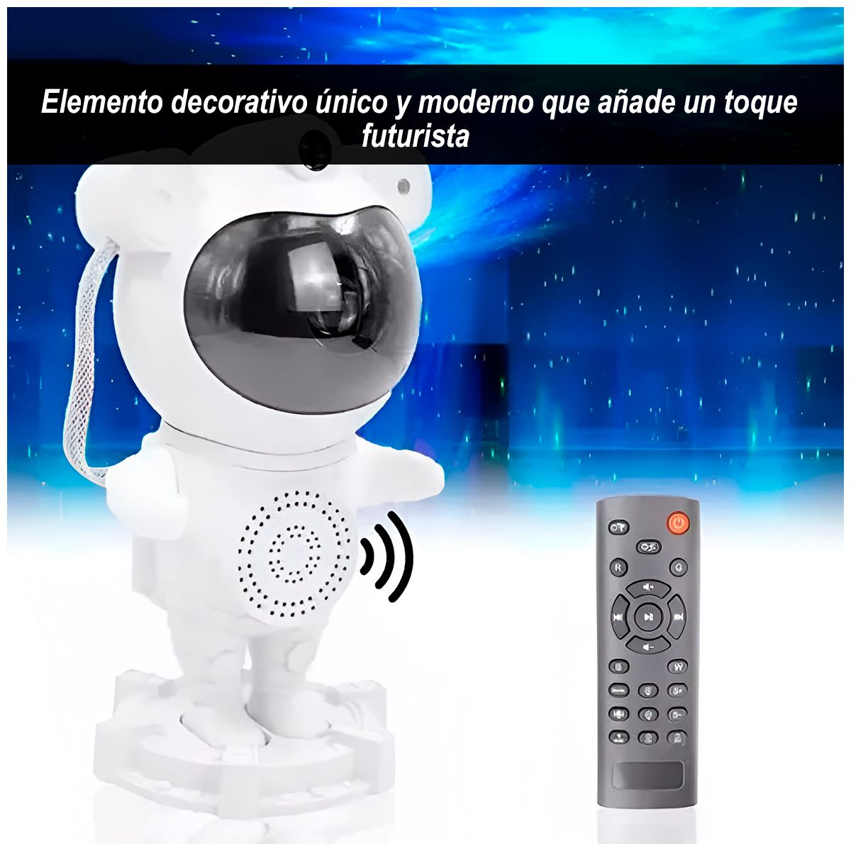 GENERICO - Proyector de Luz Astronauta Ajustable 360°