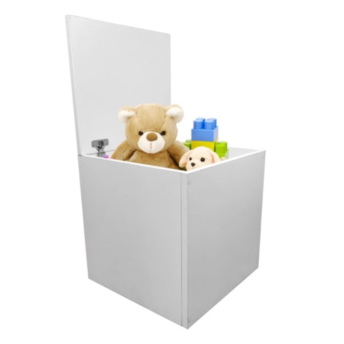 GENERICO - Banco Mesa Baúl de almacenamiento multifuncional Cuby Melamina Blanco