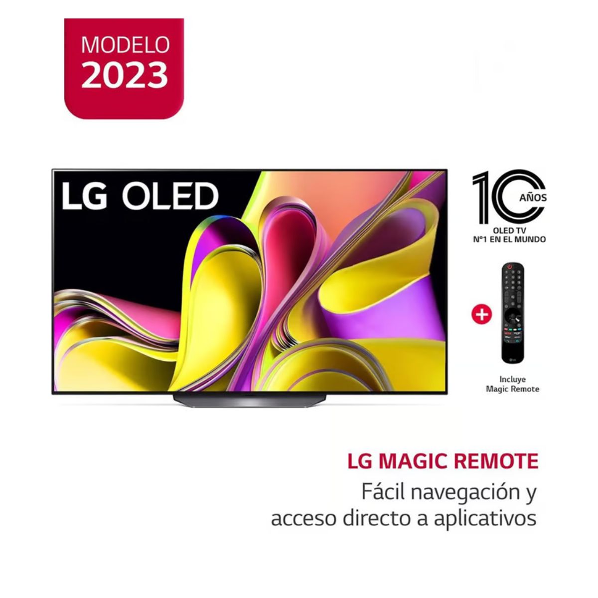 LG - Televisor LG OLED 65 B3 4K SMART TV con ThinQ AI OLED65B3PSA