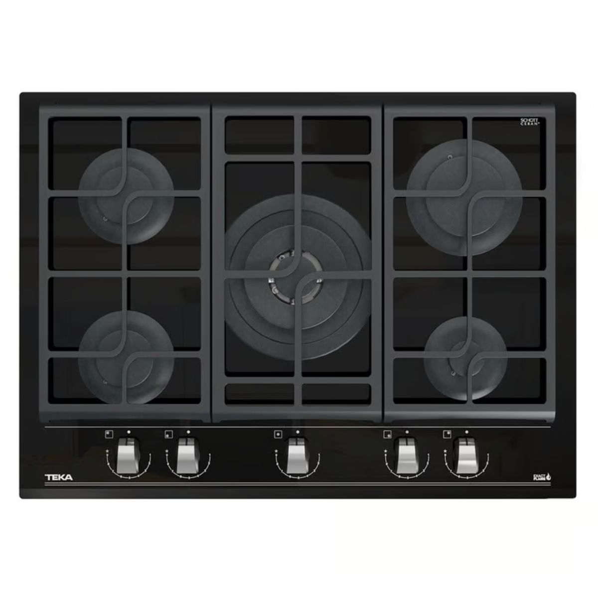 TEKA - Encimera TEKA Empotrada Cristal Gas GZC 75330 XBB