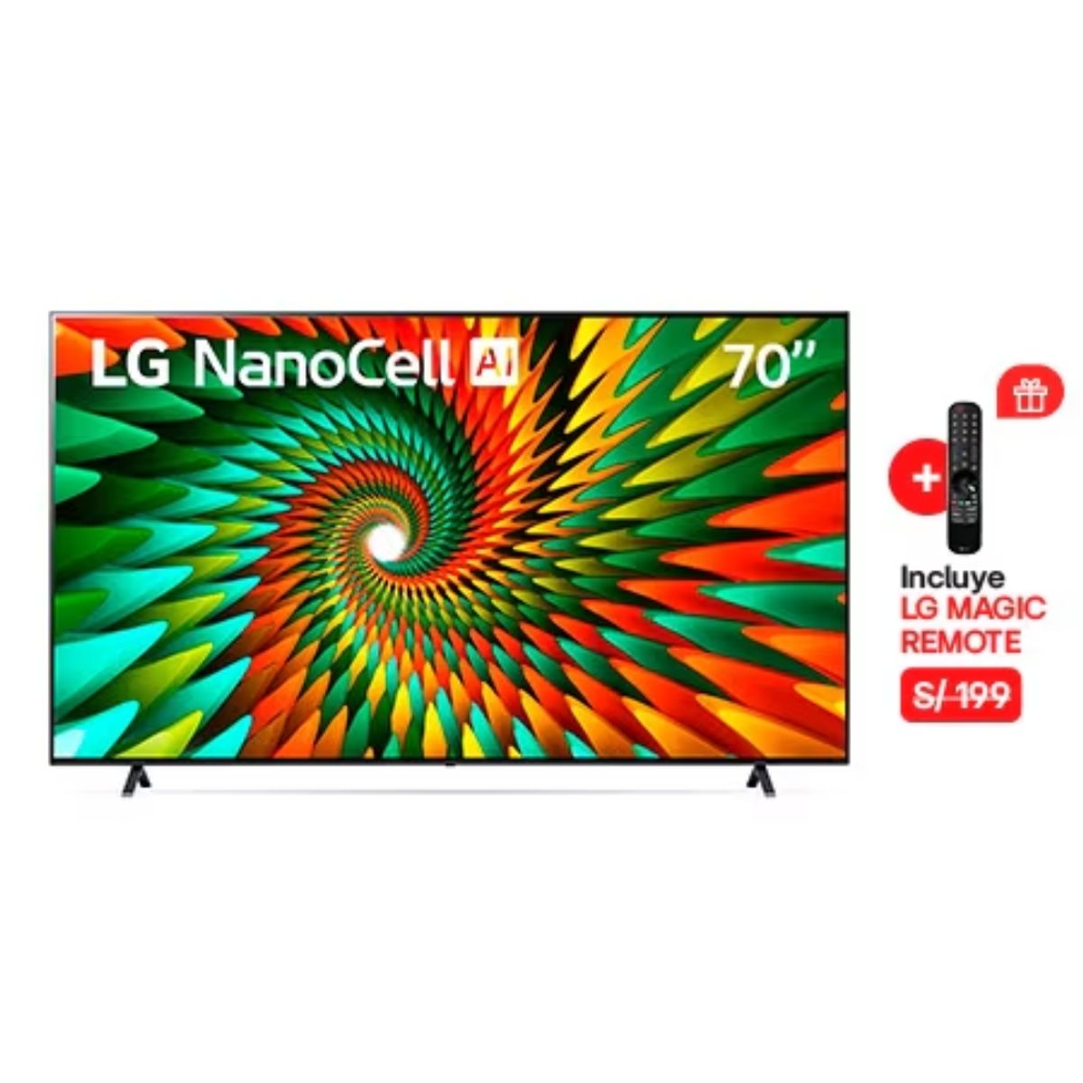 LG - TELEVISOR LG 70 NanoCell UHD 4K Smart 70NANO77SRA