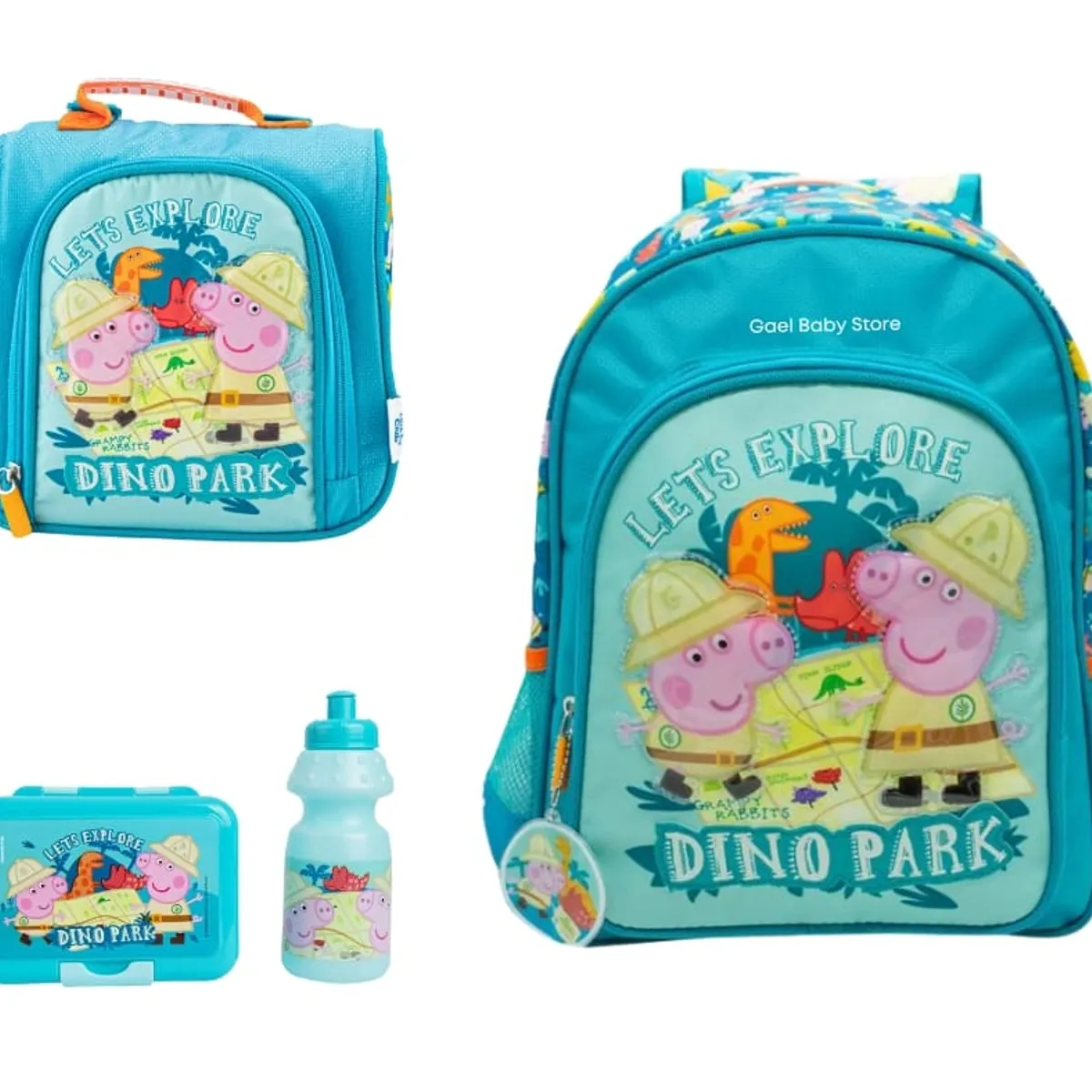 GENERICO - PACK  ESCOLAR GEORGE PIG MOCHILA+LONCHERA Y TAPER