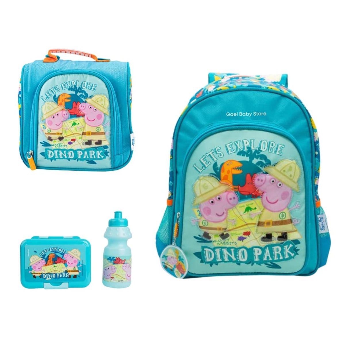 GENERICO - PACK  ESCOLAR GEORGE PIG MOCHILA+LONCHERA Y TAPER