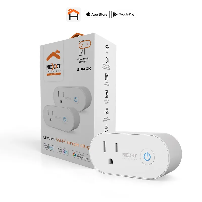 NEXXT SOLUTIONS - Tomacorrientes Nexxt Nhp-s611 2pk Wi-fi Control Voz