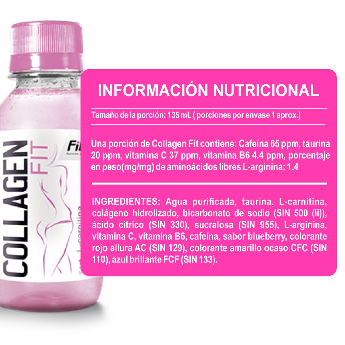 FITFEM - COLLAGEN FIT 15 BOTELLAS BLUEBERRY + 1 COLLAGEN FIT