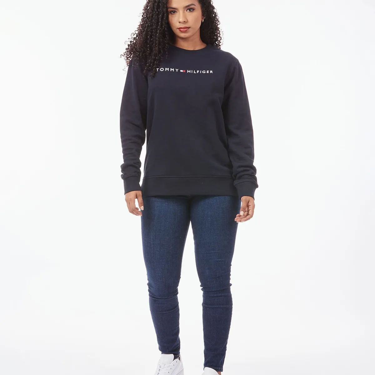 TOMMY HILFIGER - SWEATSHIRT W REG MONOGRAM EMB LS