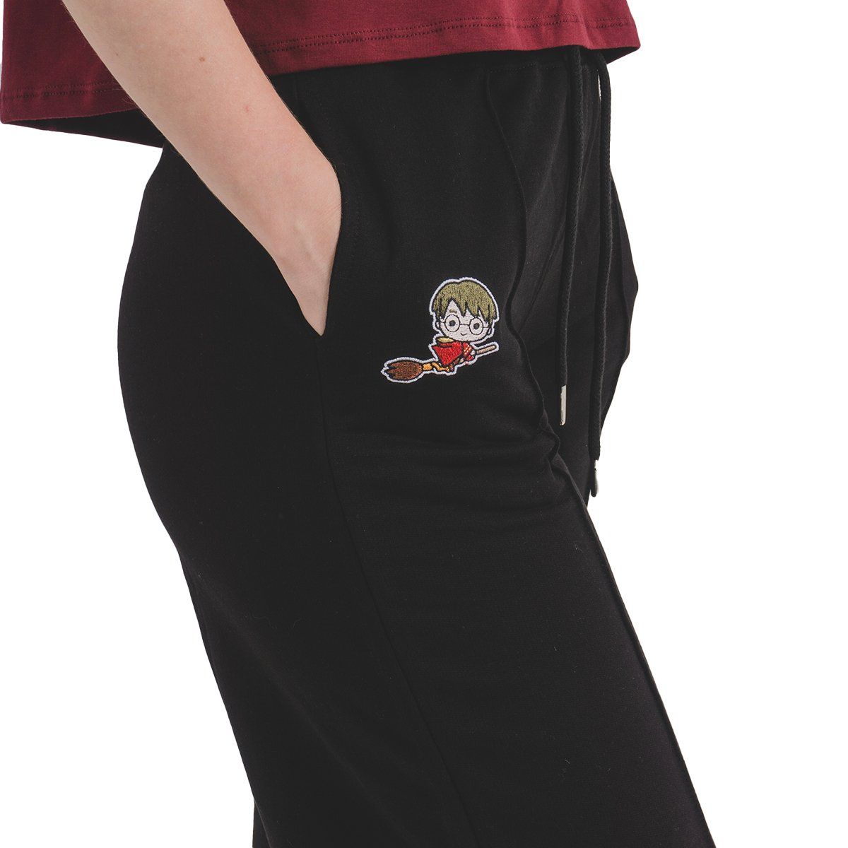 HARRY POTTER - PANTALÓN PALAZO MUJER HARRY POTTER NEGRO