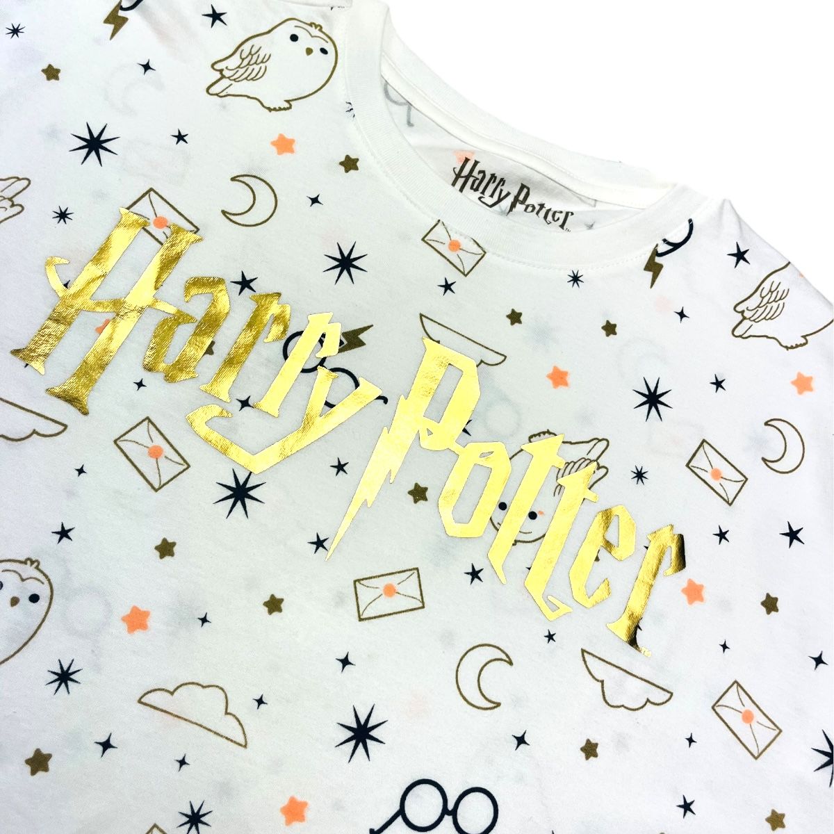 HARRY POTTER - POLO CROP MUJER HARRY POTTER  MARFIL