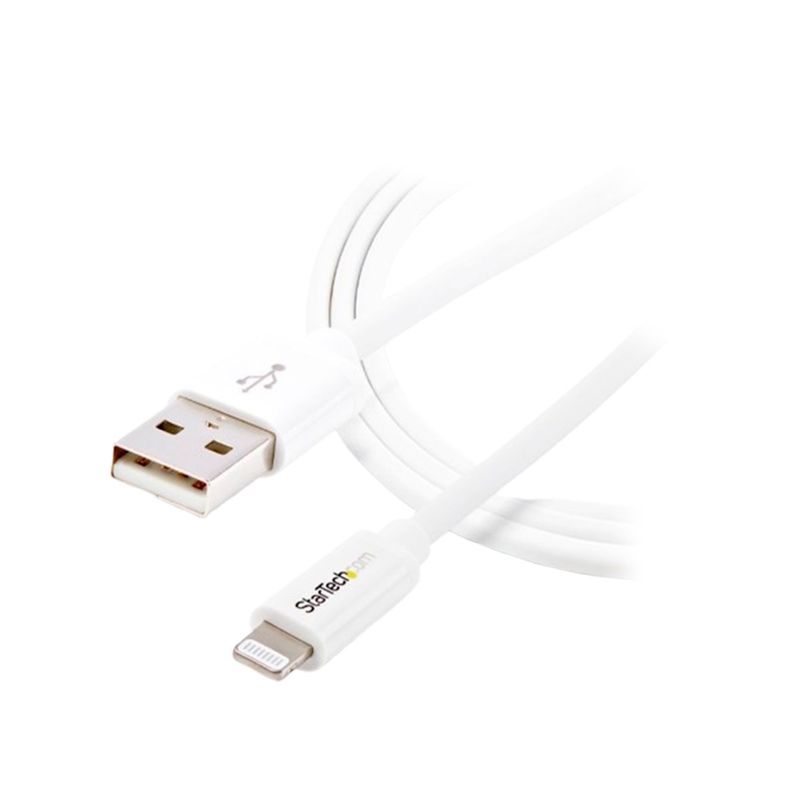 STARTECH - CABLE 1M LIGHTNING STARTECH 8 PIN A USB COLOR BLANCO PN USBLT1MW