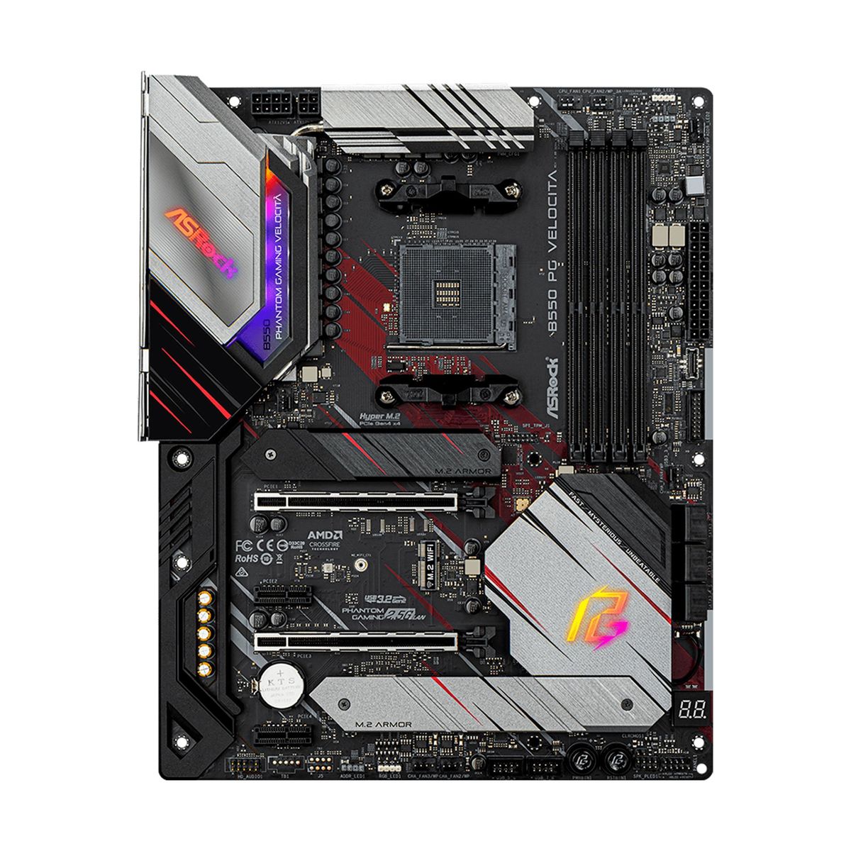 ASROCK - PLACA MADRE ASROCK  B550 PG VELOCITA AM4 ATX PN 90-MXBD90-A0UAYZ